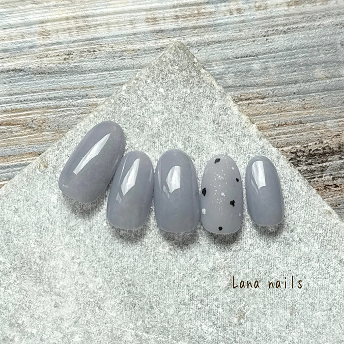 ③質感で楽しむ♡シアーパープル×マットネイル