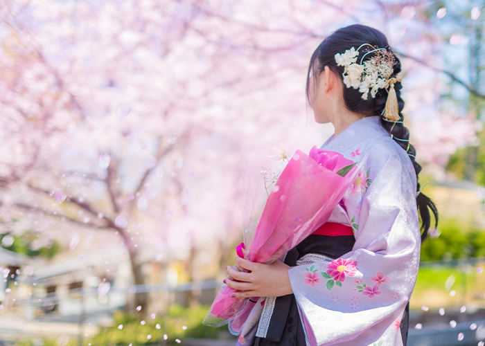 季節の移ろいを楽しむ♪小さな和柄アレンジ