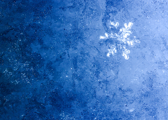 今季らしさを左右する雪ネイルの質感傾向